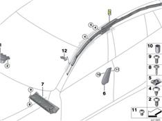 宝马535LI车顶气帘