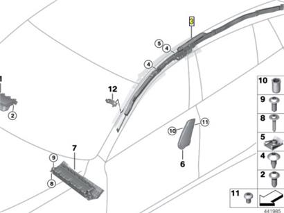 宝马535LI车顶气帘